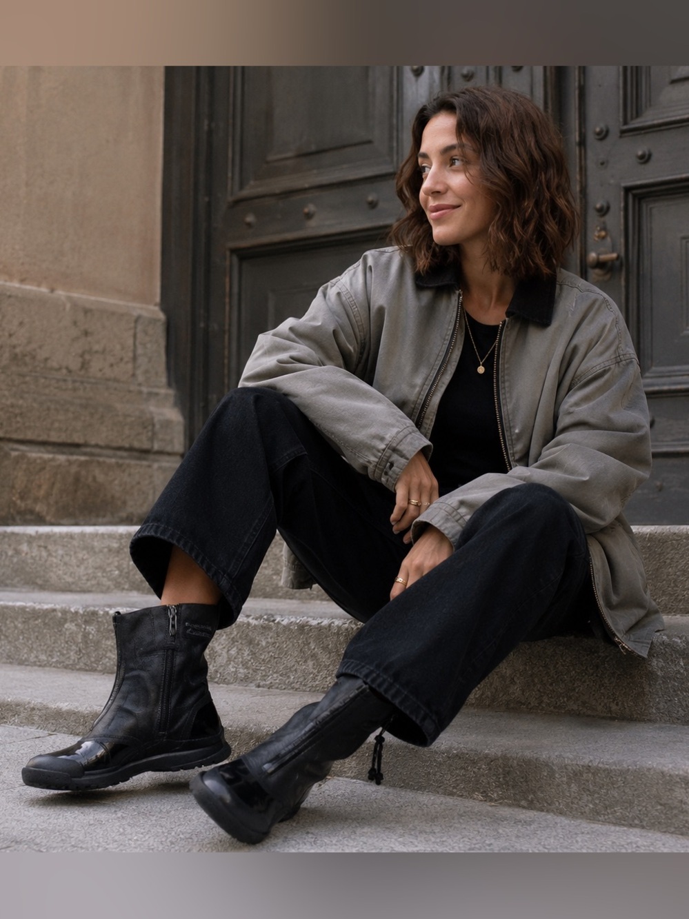 Columbia Black Winter Rain Boots